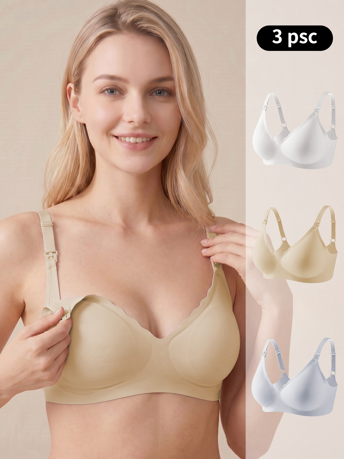 Maternity Nursing Bra 3-Pack W - огляд і ціна Multi Pack Underwear