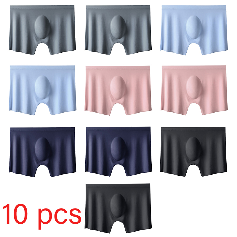 10 Pcs/Lot Men's Summer Ice Si - огляд і ціна Multi Pack Underwear