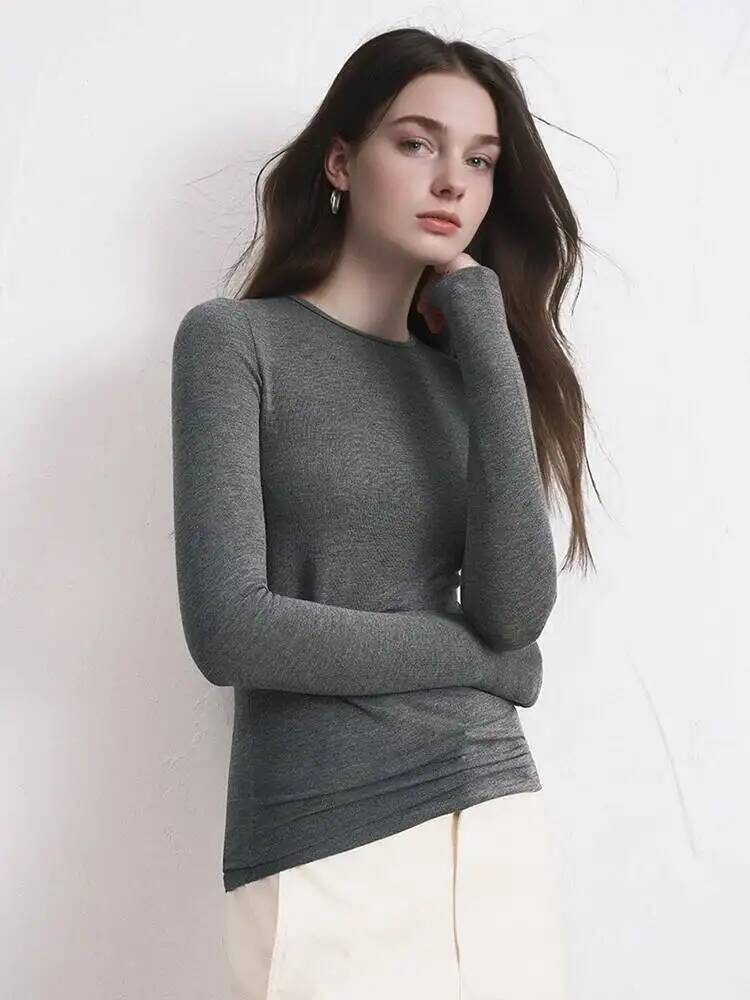 Women Cashmere Blend Long Slee - огляд і ціна Base Layer Top